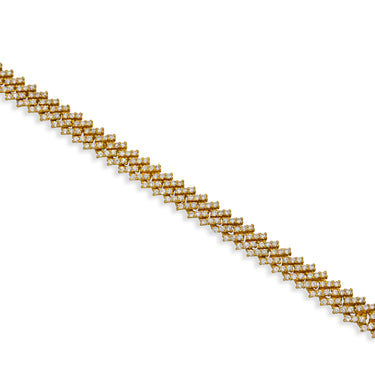 14k Gold Diamond Cuban Chain 3.62 Ctw 7mm